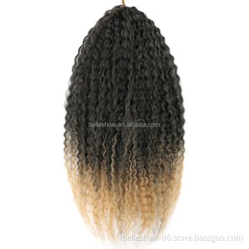 Crochet Hair Afro Kinky Curly Synthetic Ombre Crochet Braiding Hair Extensions Marley hair